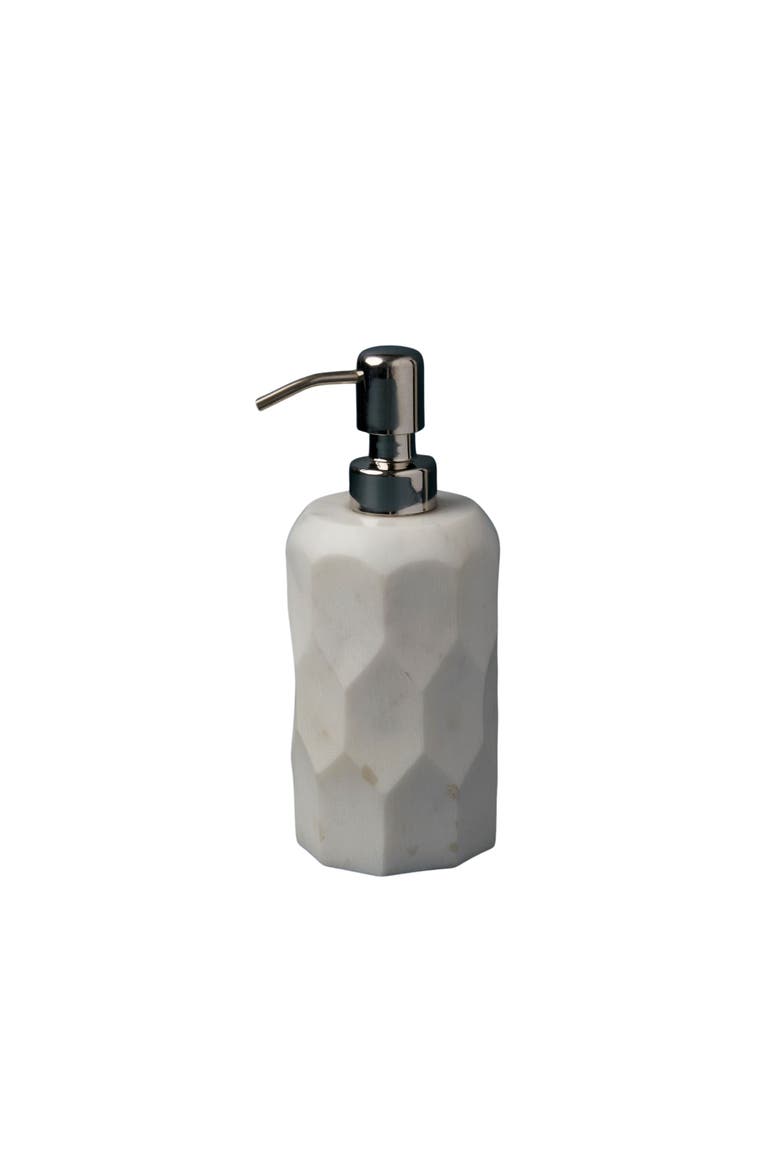 Vittoria Marble Soap Dispenser, Main, color, White