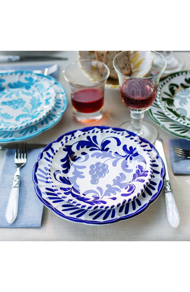 VIETRI Arezzo Cobalt Dinner Plate, Alternate, color, Blue