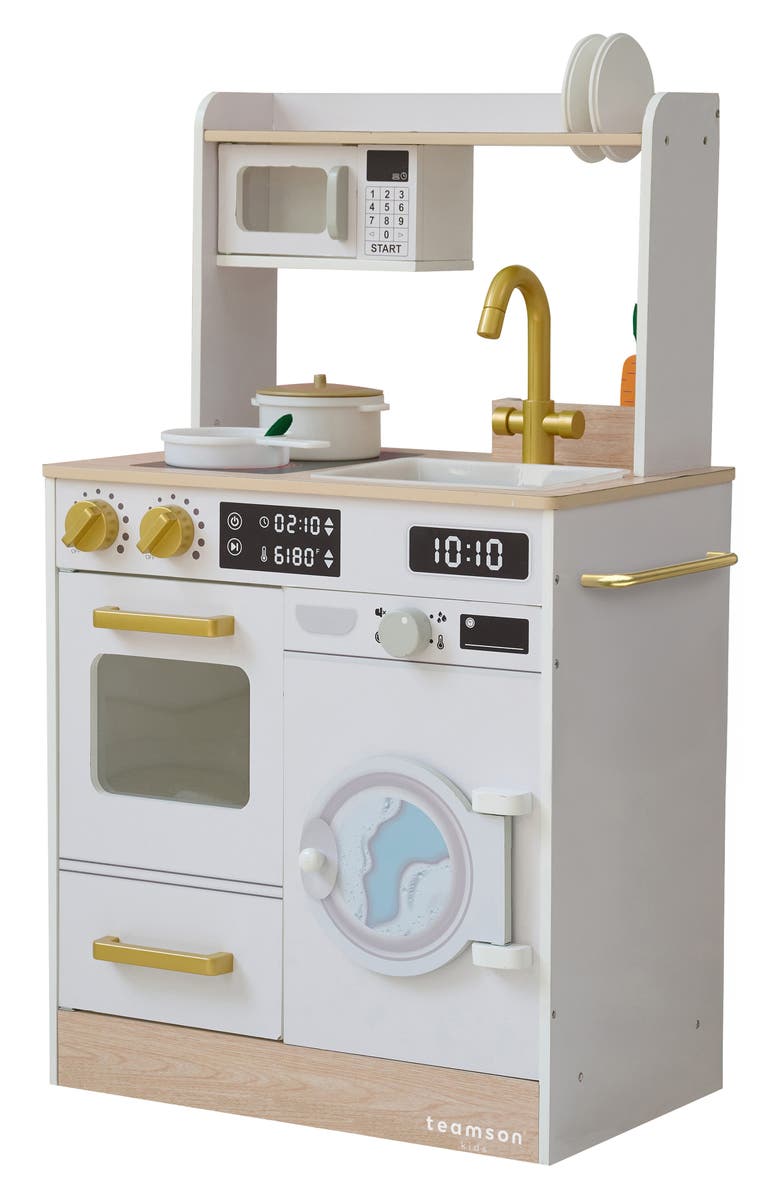 Teamson Kids Little Chef Lake Tahoe Play Kitchen & Accessories, Alternate, color, White