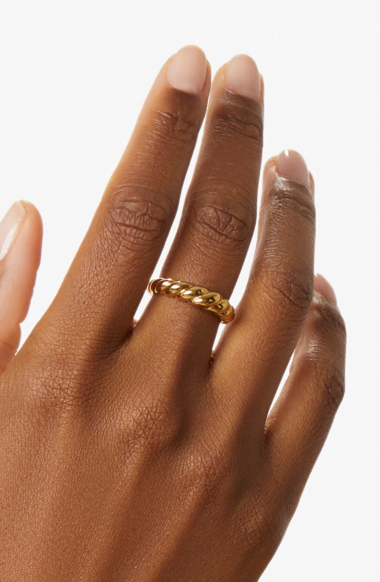 Ana Luisa Gold Twist Ring - Rope Slim, Alternate, color, Gold