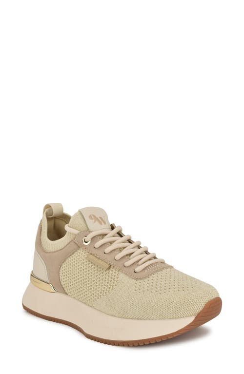 Nine West Women's Freska Casual Round Toe Sneakers In Light Natural
