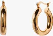 Little Sky Stone Chunky Bear Hoop Earrings