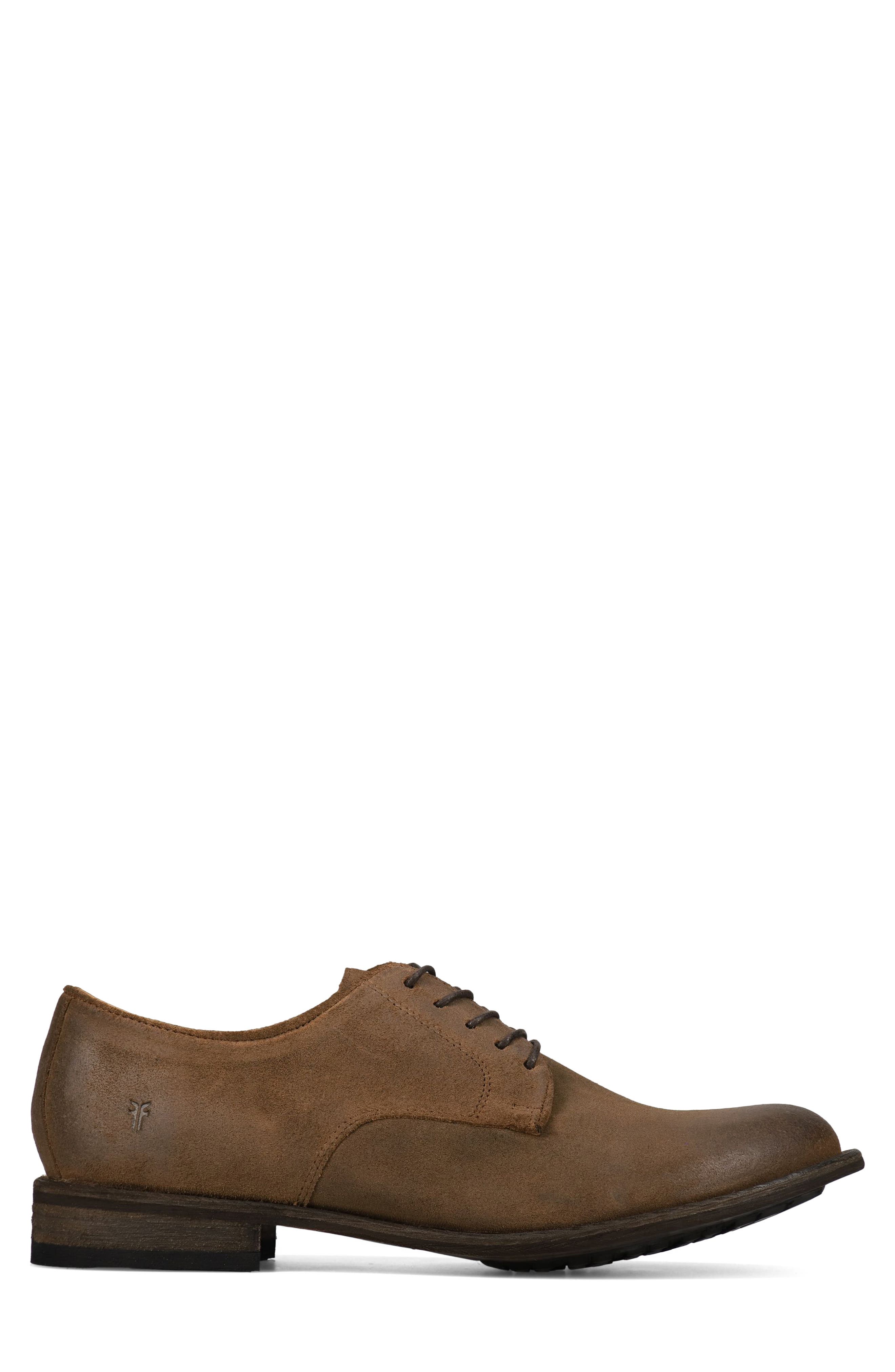 Frye Tyler Flex Derby, Alternate, color, Bark