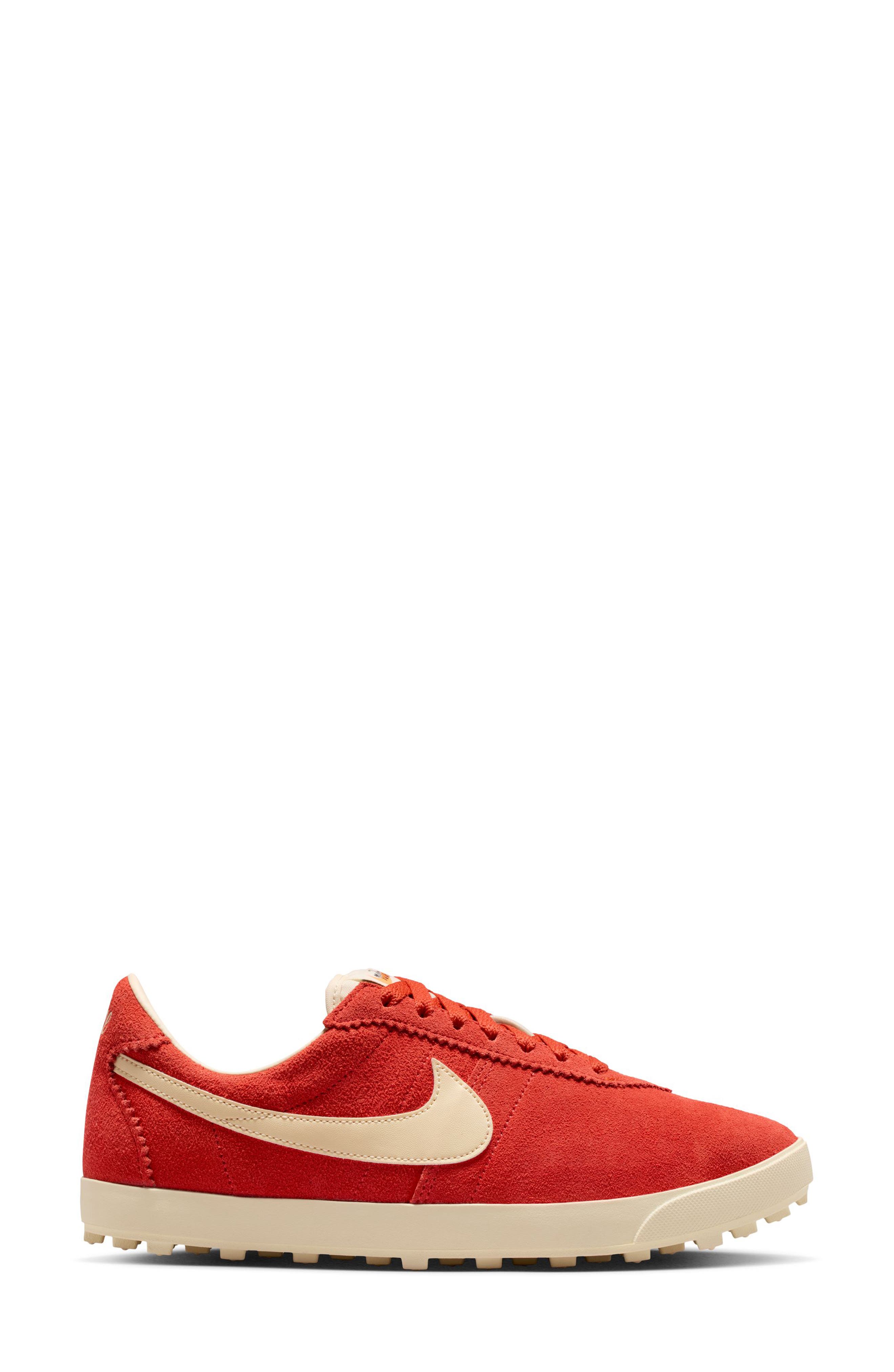 Nike Astrograbber Suede Football Sneaker, Alternate, color, Light Crimson/ Muslin
