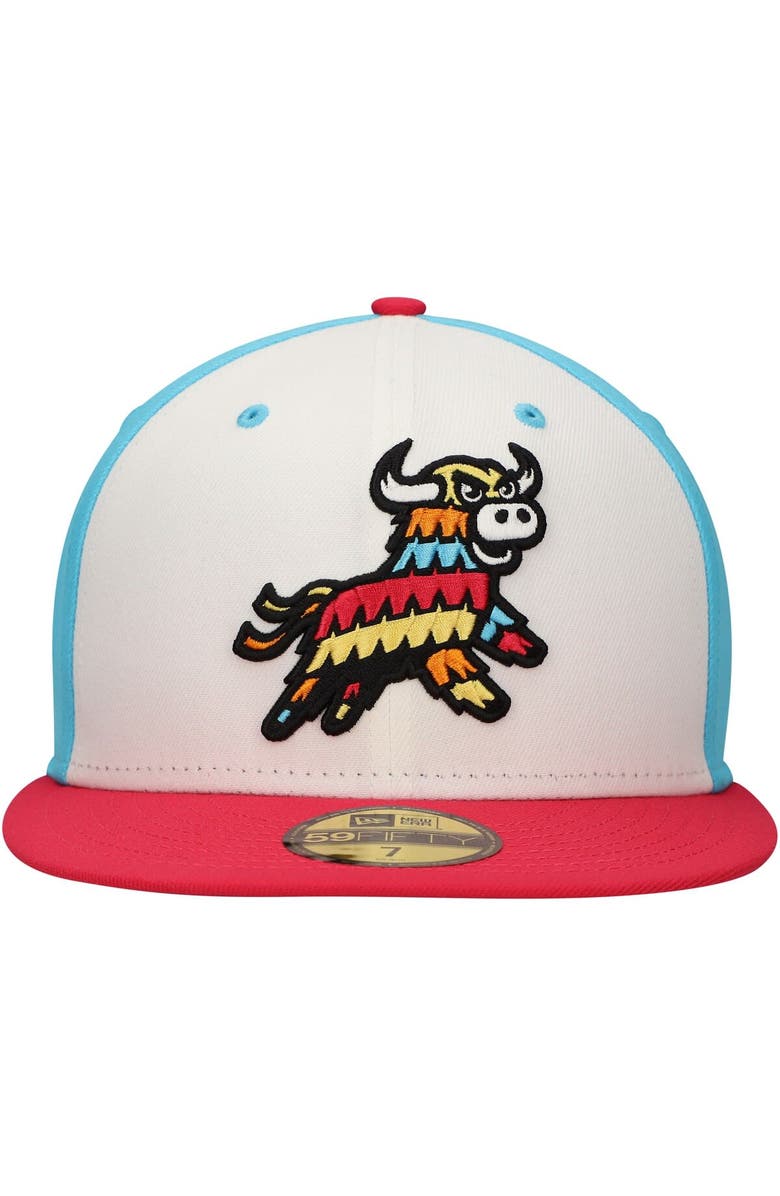 New Era Men's New Era White Erie Piñatas Copa de la Diversión 59FIFTY Fitted Hat, Alternate, color, White