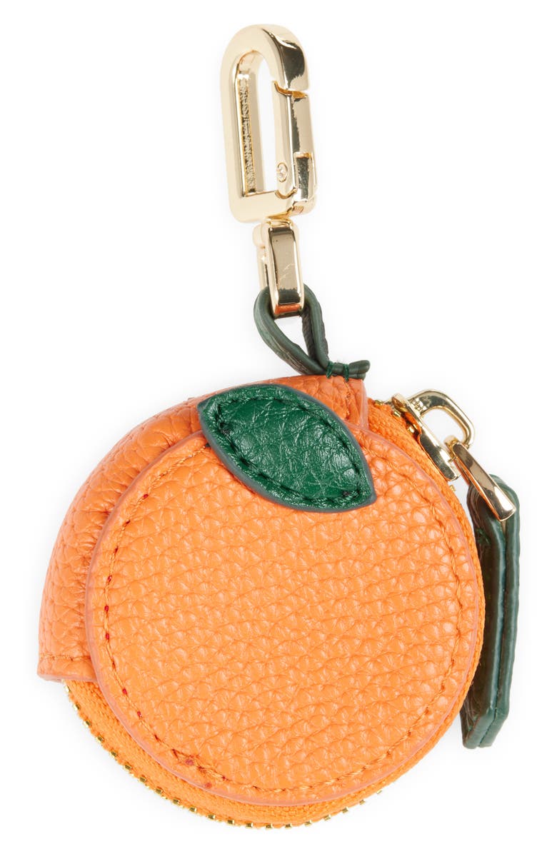 Leith Orange Case Bag Charm, Main, color, Orange Multi- Gold