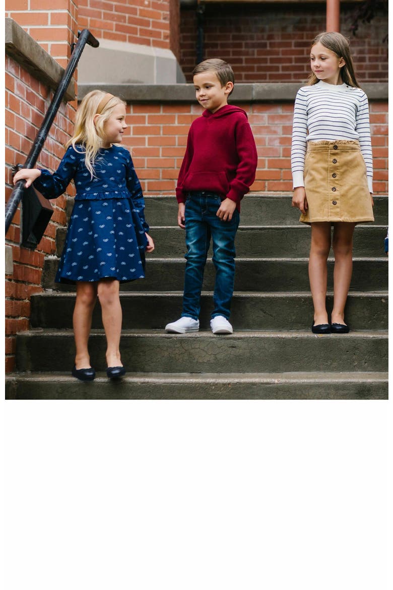 Girls' Corduroy Cinch Waist Skirt, Kids, Alternate, color, Medium Brown Corduroy