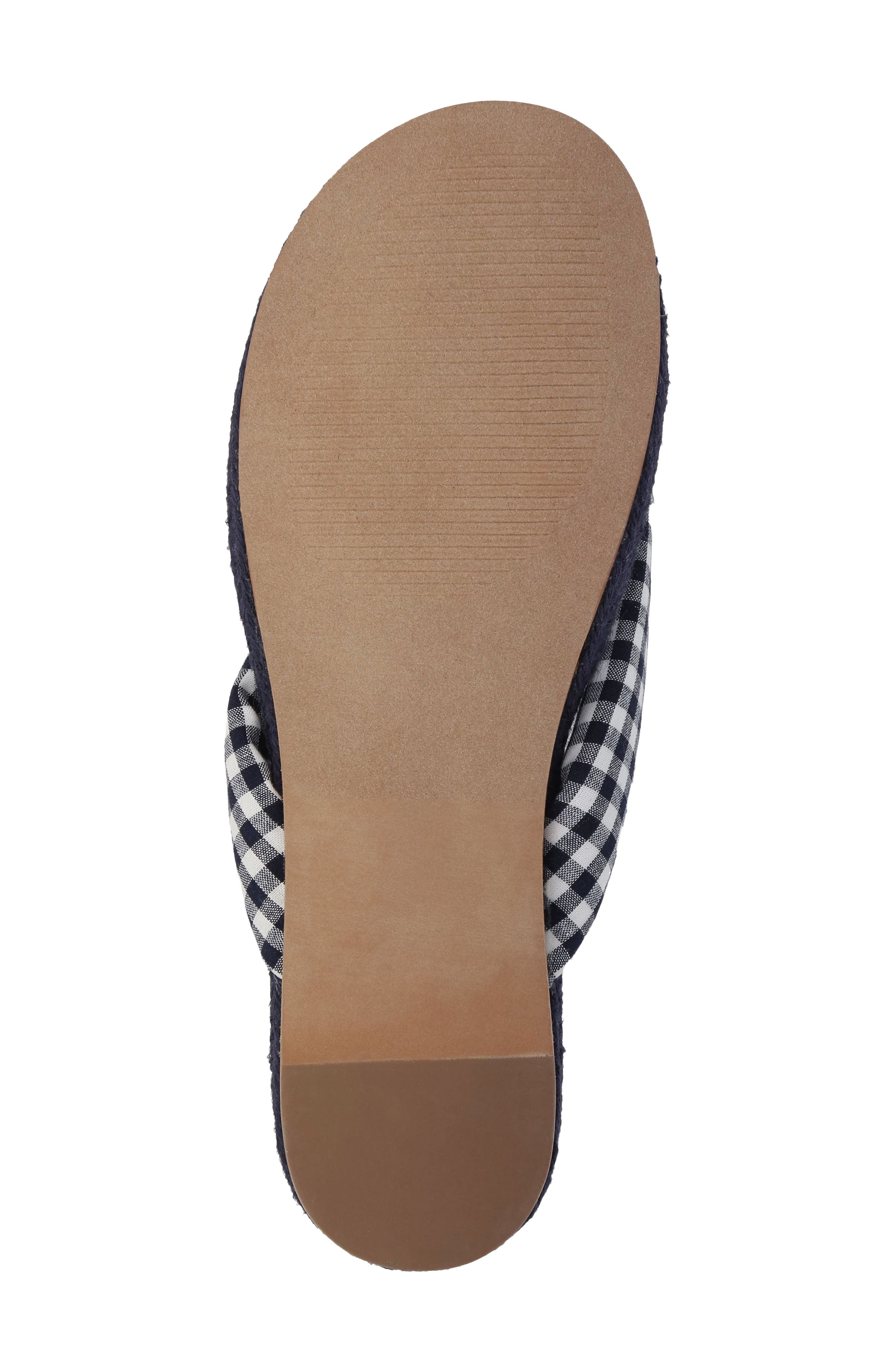 Aleena Espadrille Flip Flop, Alternate, color, NAVY/ WHITE