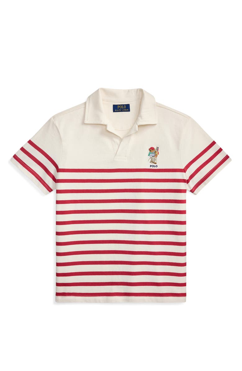 Polo Ralph Lauren Kids' Stripe Polo, Main, color, Nantucket Red Multi