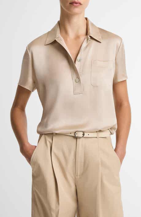 Silk Satin Polo