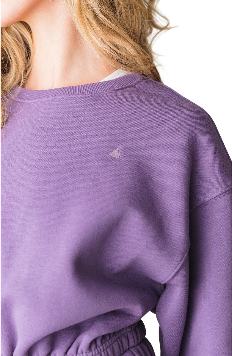 Vitality Cozy Crop Crew, Alternate, color, Violet