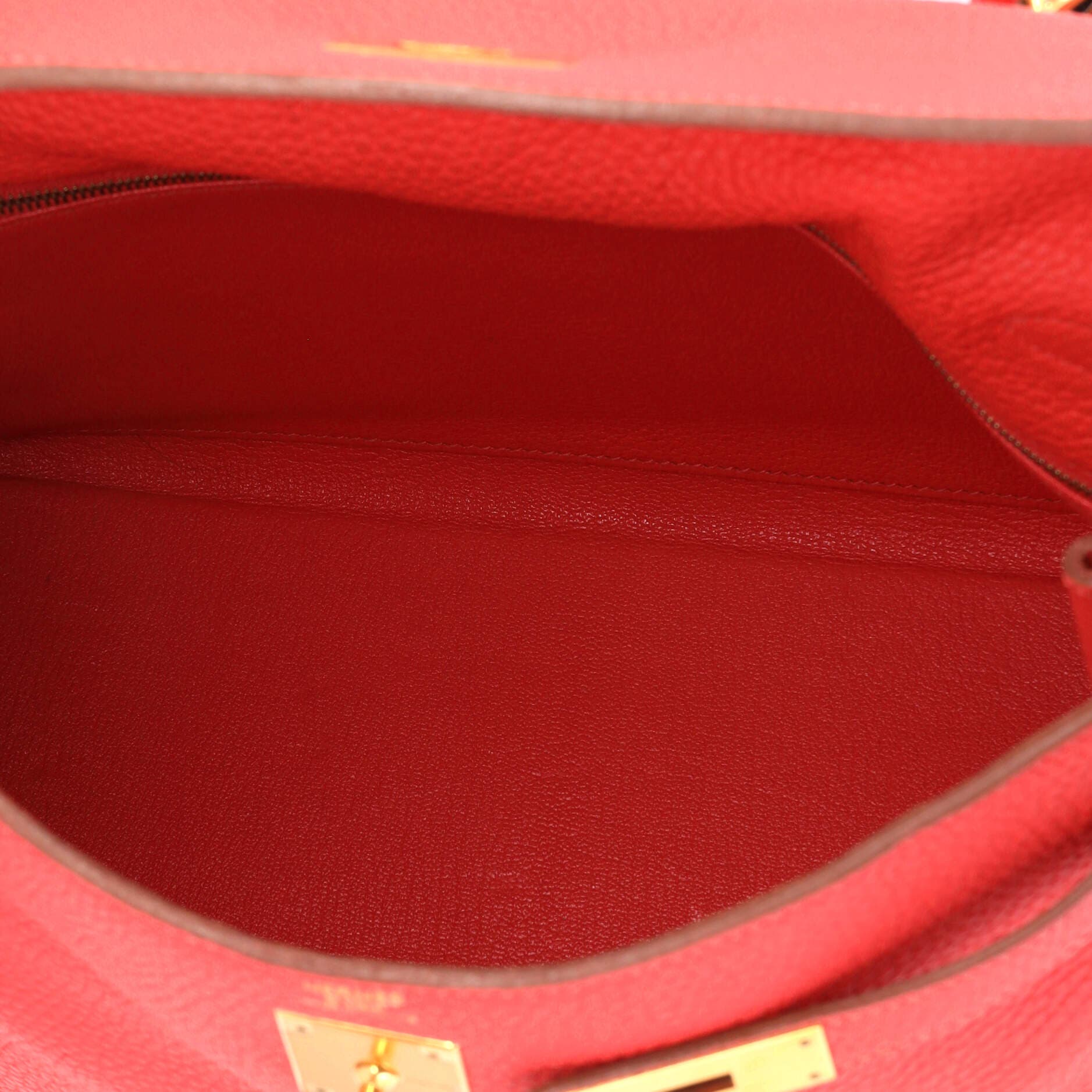 Pre-Owned Hermes Kelly Handbag Pink Clemence with Gold Hardware 32, Alternate, color, Rose Jaipur