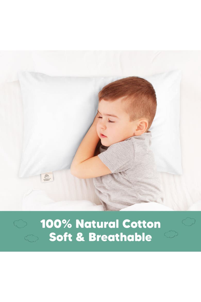 Jumbo Toddler Pillowcase 14X20", Alternate, color, Soft White