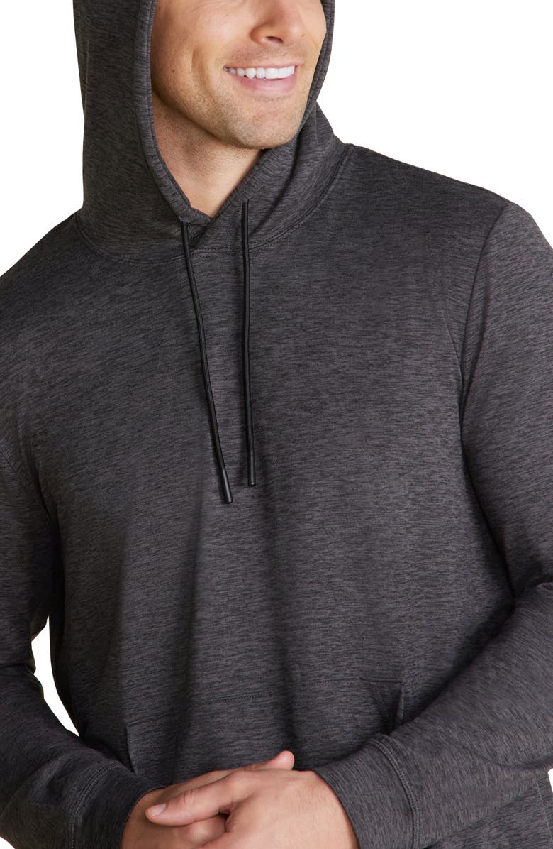 Barefoot Dreams<sup>®</sup> Malibu Collection<sup>®</sup> Butterchic Knit<sup>®</sup> Hoodie, Alternate, color, Heather Carbon