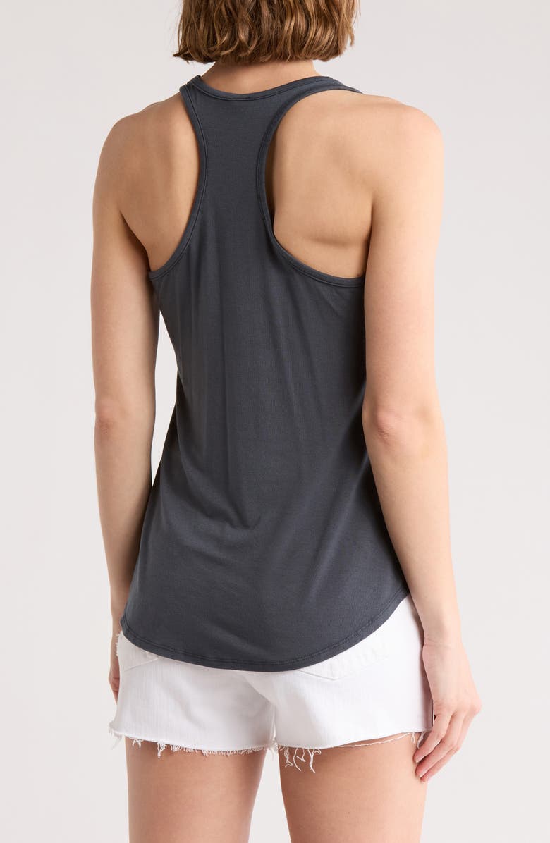 GO COUTURE Rounded Racerback Tank, Alternate, color, Slate