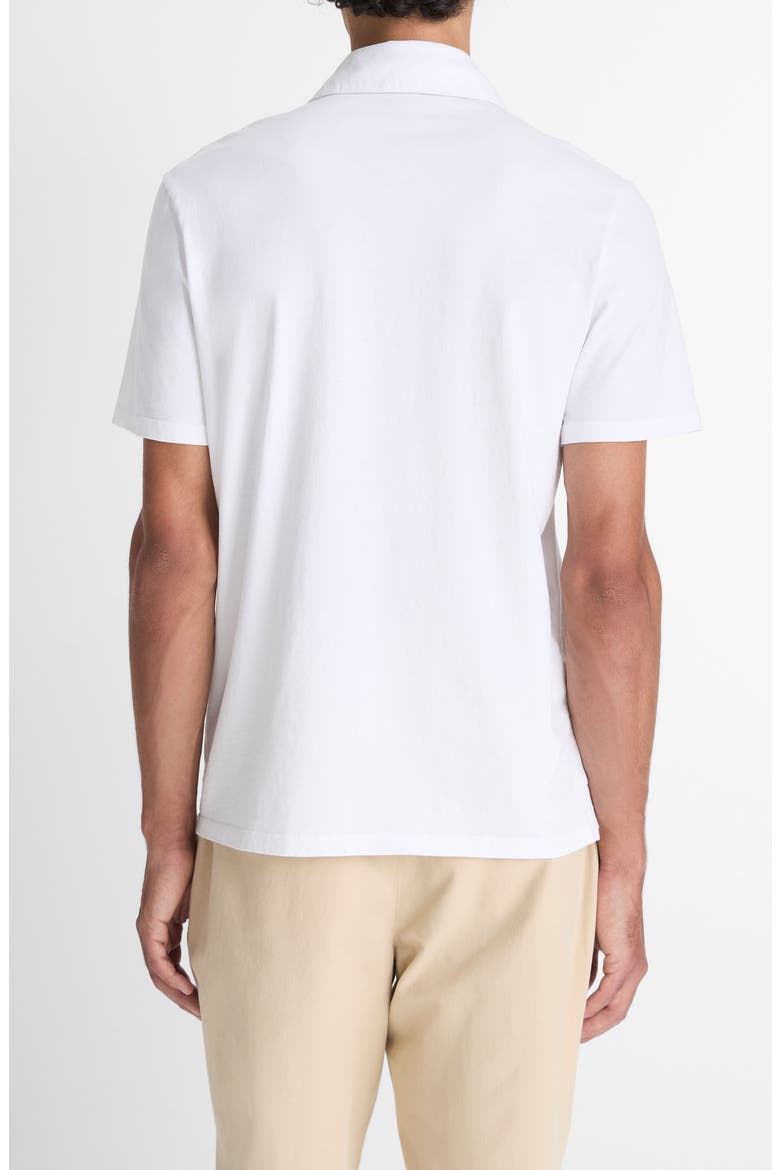 Regular Fit Garment Dyed Cotton Polo, Alternate, color, OPTIC WHITE
