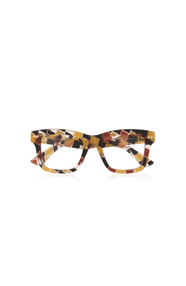 Bottega Veneta 51mm Rectangle optical glasses, Alternate, color, Multicolor
