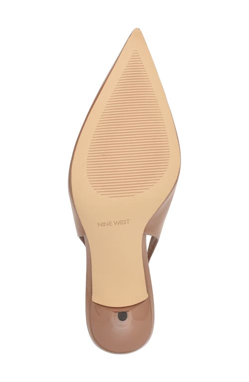 Nine West Palomma Slingback Pointed Toe Pump In Brown