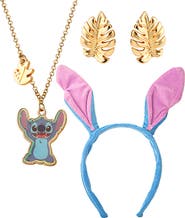 Disney Headband, Earring, and Necklace Set, 16" + 3" Necklace