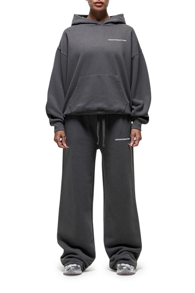 Vintage Grey Relaxed Hoodie, Alternate, color, Grey