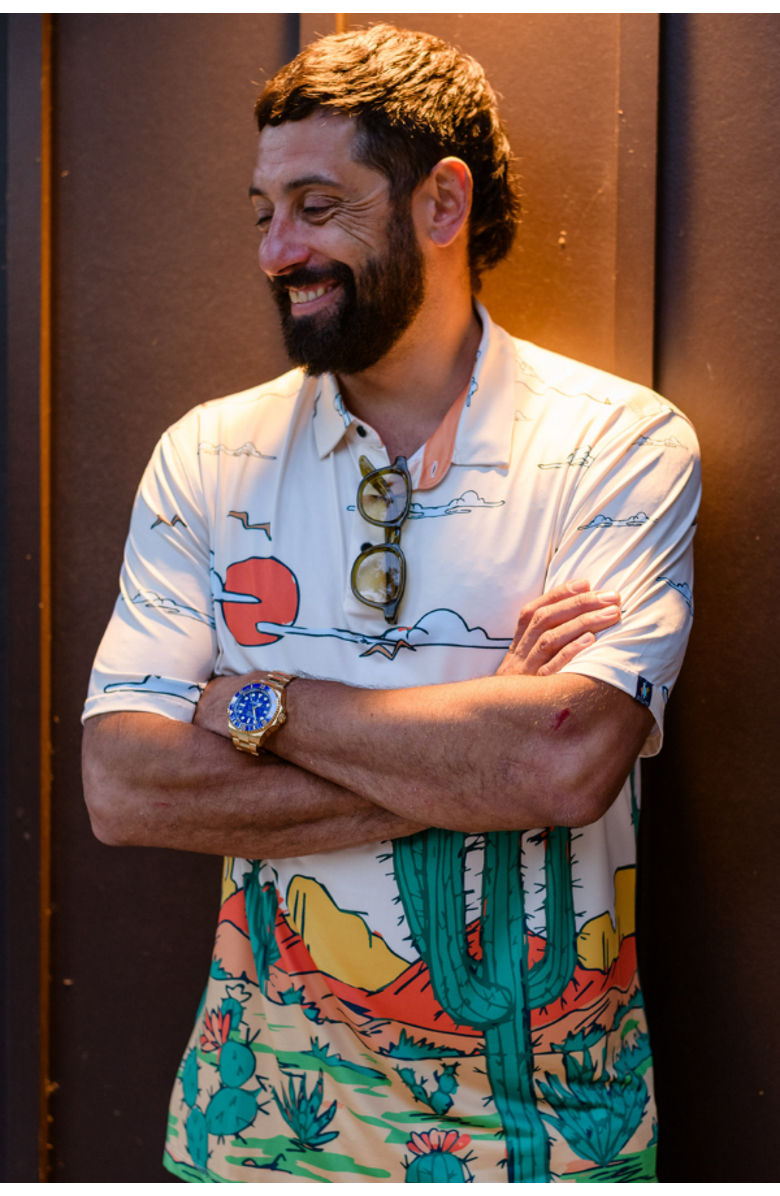 Baja Llama Stay at the Western - Swingers Performance Polo, Alternate, color, Tan