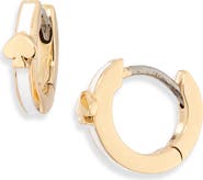 Kate Spade New York everyday spade slim huggie hoop earrings