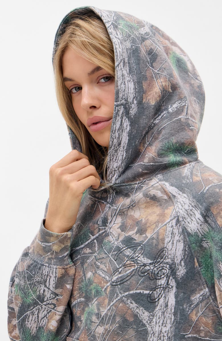 BDG Urban Outfitters Oversize Camouflage Hoodie, Alternate, color, Brown