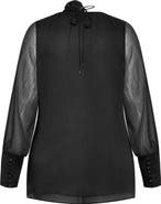 City Chic Lakelynn Rosette Top