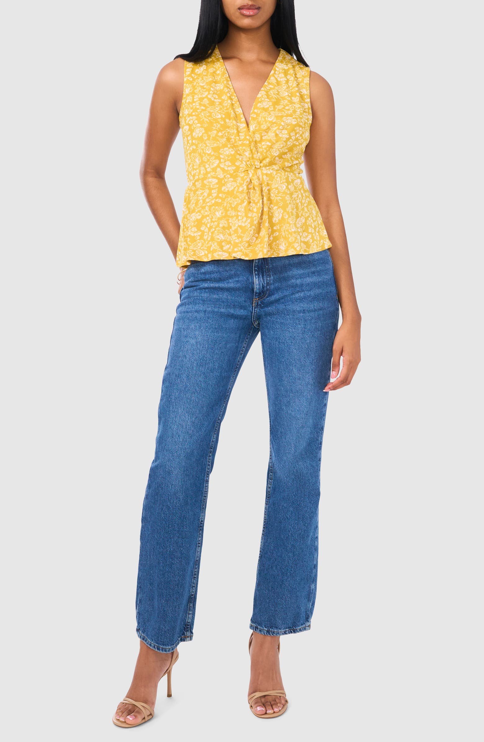 Halogen® Twist Front Mesh Top | Nordstromrack