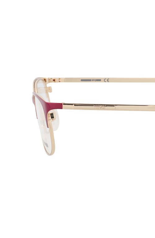 Alexander Mcqueen Mcqueen 53mm Oval Optical Glasses In Violet Gold Transparent