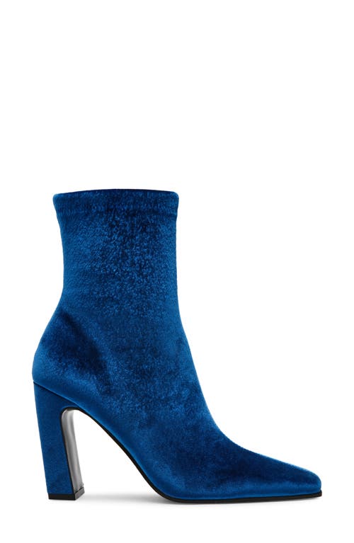 Steve Madden Vinka Bootie In Blue Velvet