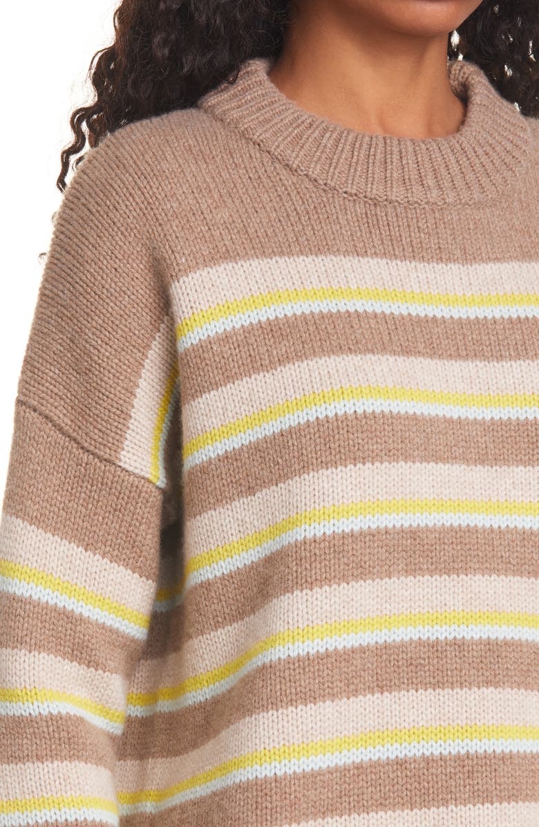 La Ligne New Stripe Marin Wool & Cashmere Sweater, Alternate, color, 