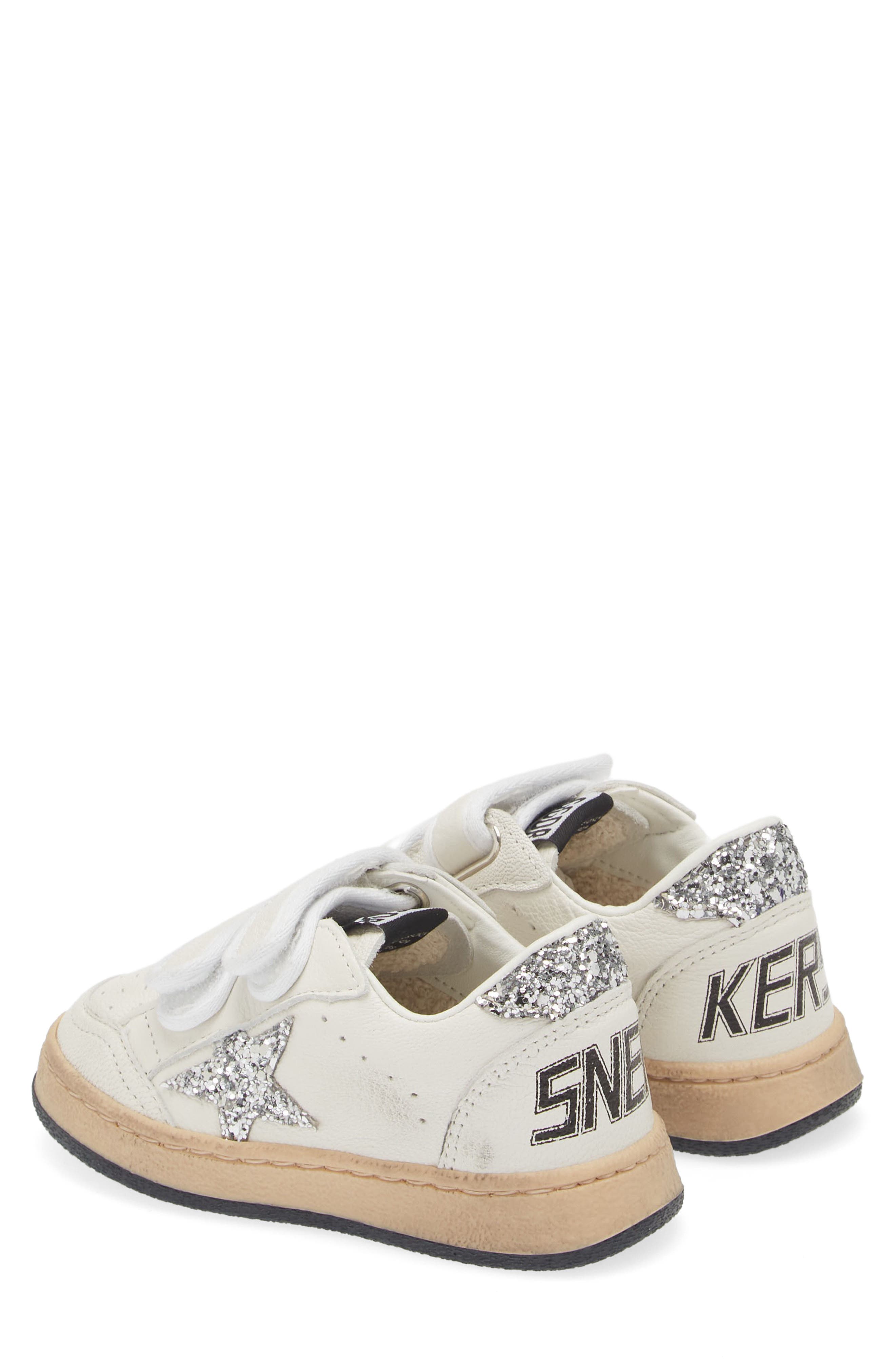 Golden Goose Kids' Ball Star Sneaker, Alternate, color, White/ Silver