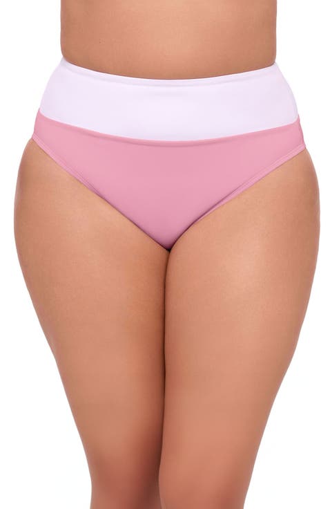 Smoothing and Sculpting Ultra Banded High-Waist Swimsuit Bikini Bottoms