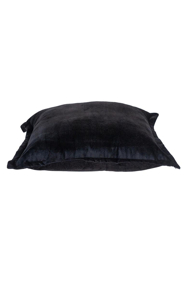 PARKLAND COLLECTION Agneta Transitional Black Square Throw Pillow, Alternate, color, Black