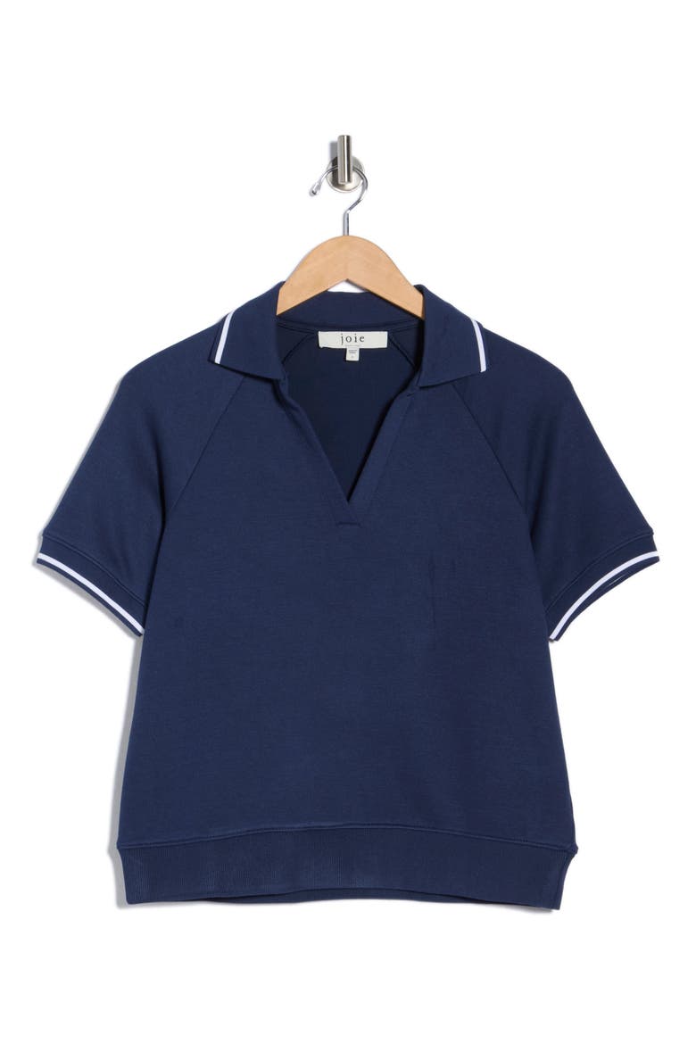 Contrast Stripe Polo, Alternate, color, NAVY/ BLACK