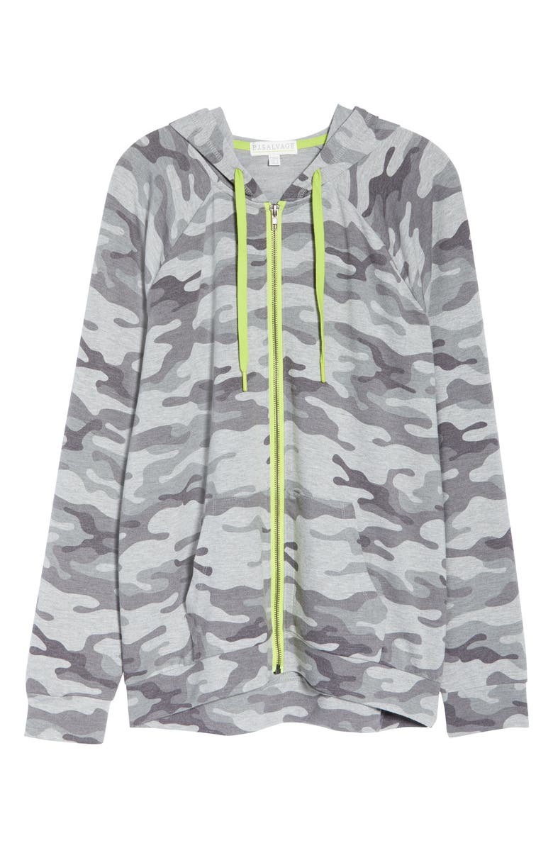PJ Salvage Neon Pop Camo Hoodie, Alternate, color,