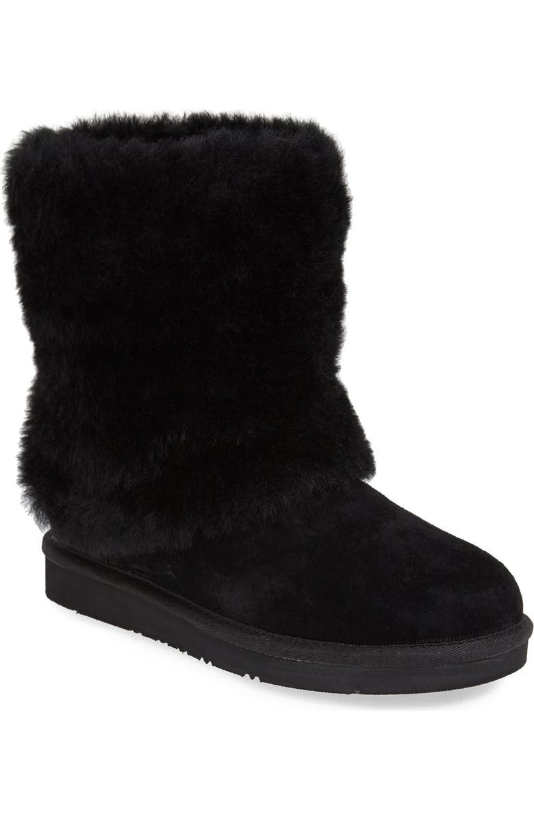 UGG<sup>®</sup> 'Patten' Water Resistant Silkee<sup>™</sup> Suede Shearling Cuff Boot, Main, color,