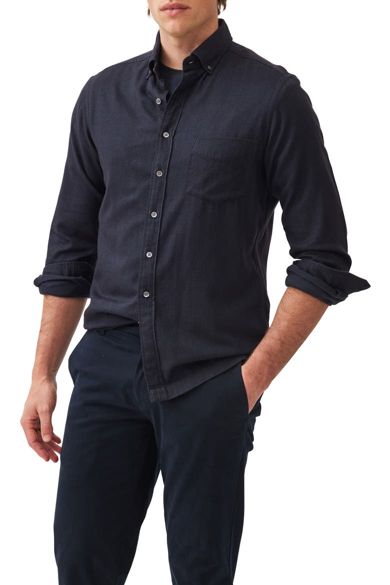 Barrhill Sports Fit Button-Down Shirt, Main, color, TWILIGHT
