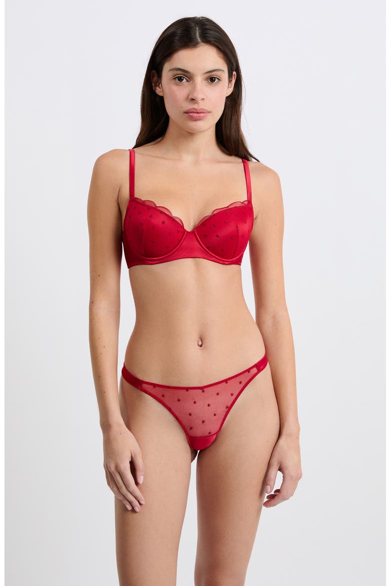 Divine Brazilian Cut Thong, Alternate, color, RED