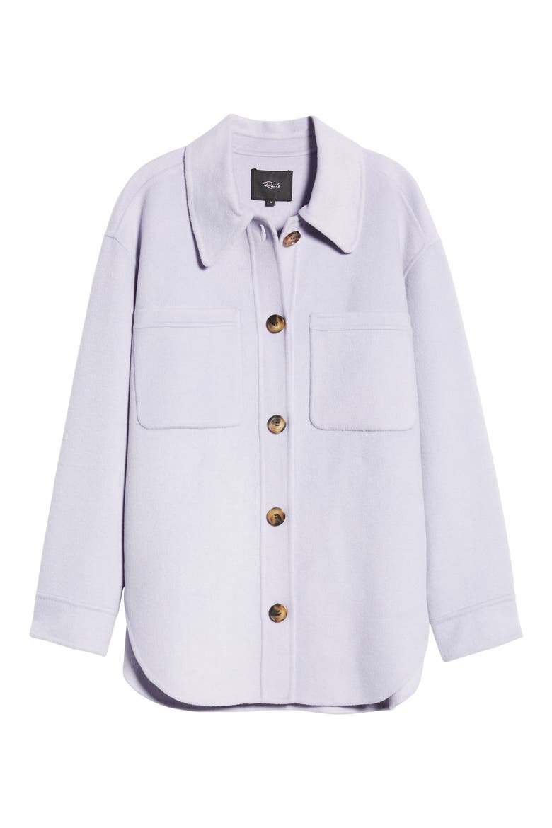 Connie Wool Blend Shirt Jacket, Alternate, color, LILAC