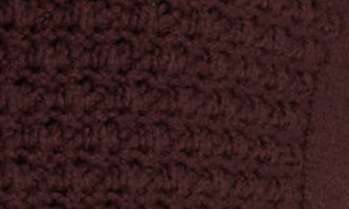 Madewell Scalloped Merino Wool Blend Cardigan Damson In Brown