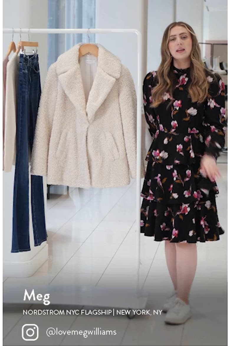 Stone Faux Fur Coat video