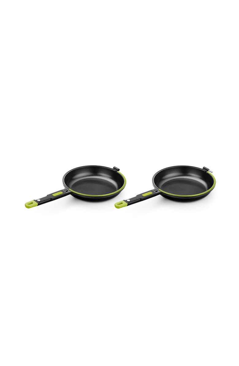 BRA Cookware Foodie Dual Frying Pan Double Skillet for Spanish Omelets & Frittatas, 8-Inch, Alternate, color, Black