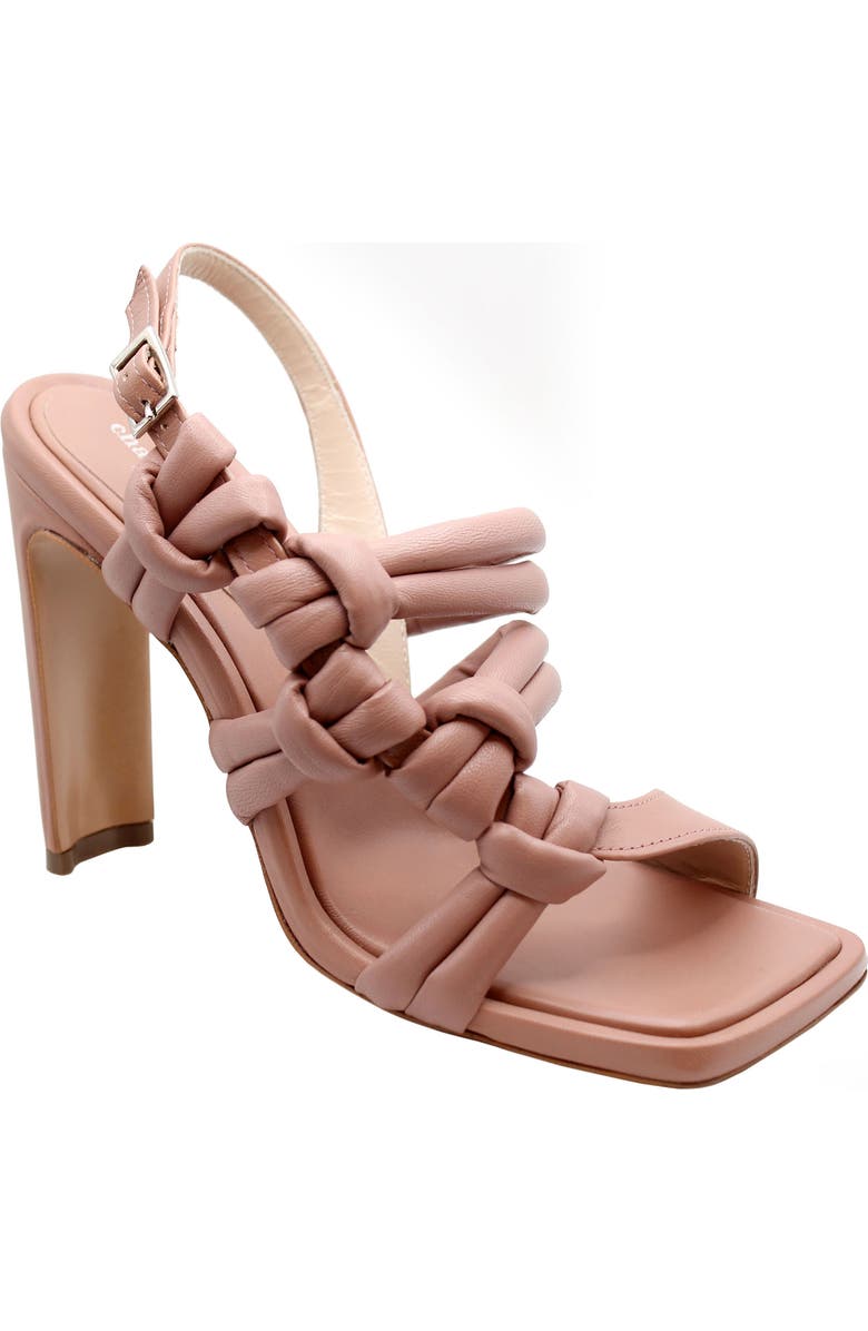 Charles David Lonestar Knotted Sandal, Main, color, Clay