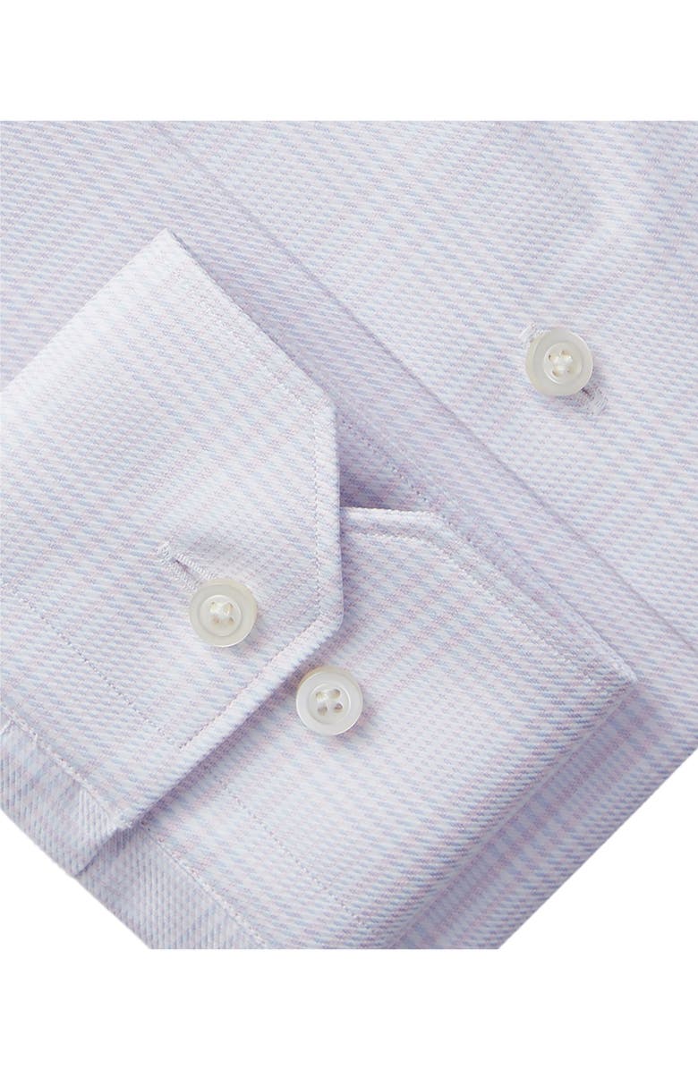 Emanuel Berg Modern Fit Check Cotton Dress Shirt, Alternate, color, Light Pastel Pink