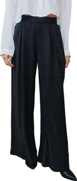 Bella Dahl Inverted Pleat Pull-On Wide Leg Pants