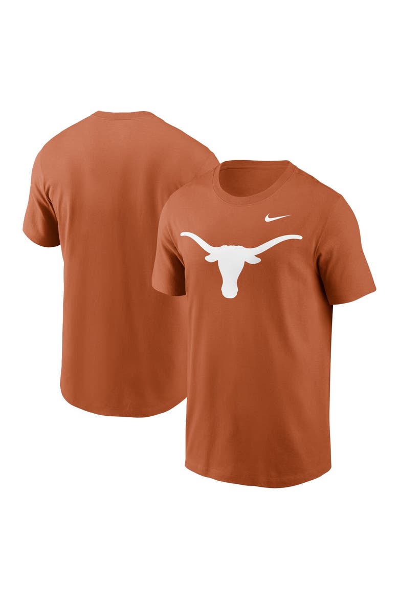 Men's Nike Texas Orange Texas Longhorns Primetime Evergreen Logo T-Shirt, Main, color, Burnt Orange