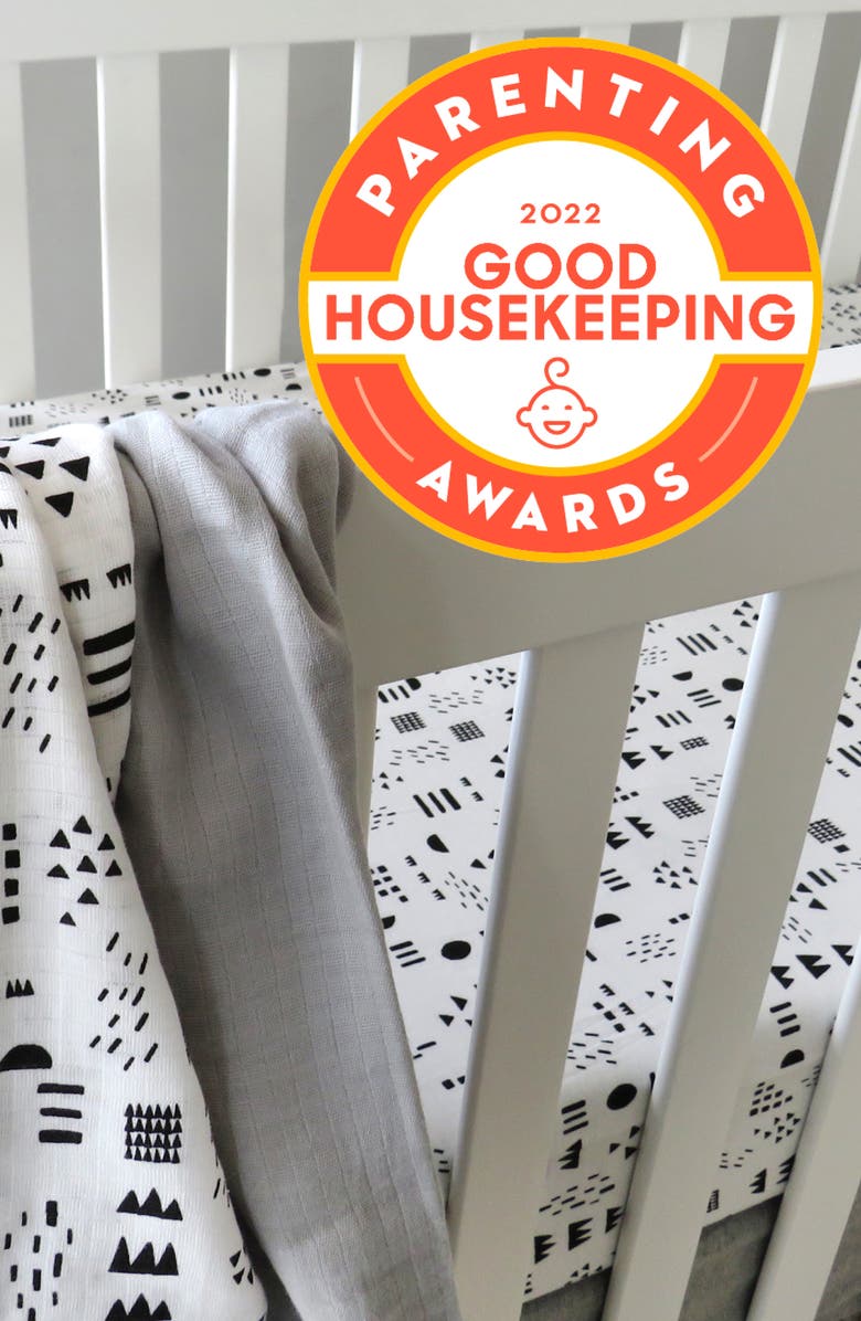 HONEST BABY 50-Piece Organic Cotton Baby Essentials Gift Box, Alternate, color, Pattern Play/ Heather Gray