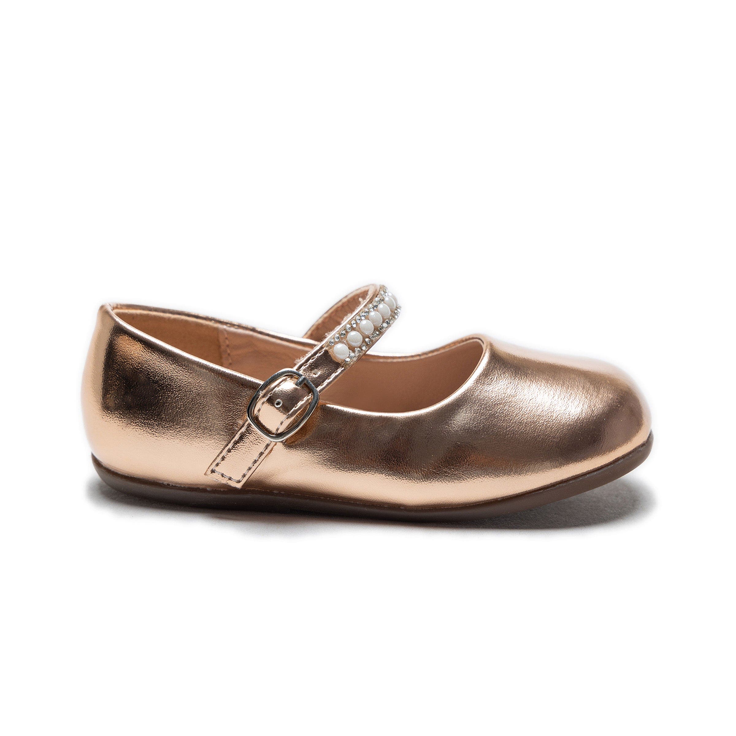 Tulleen Margot Pearl Band Flats, Alternate, color, Champagne